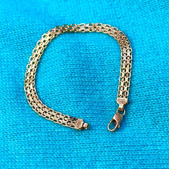 Jewelry - Elegant Italian Gold Chain Bracelet 14k 6.3 g.